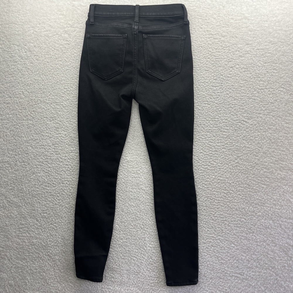 Gap Jeans Womens 00/24R Black True Skinny Active Preppy Work Wear Chore Business - Picture 10 of 15
